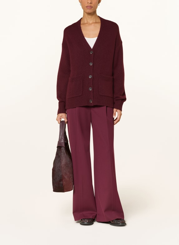 darling harbour Strickjacke aus Cashmere deep merlot