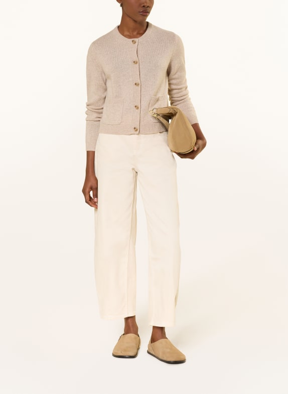 darling harbour Strickjacke aus Cashmere Sand Melange