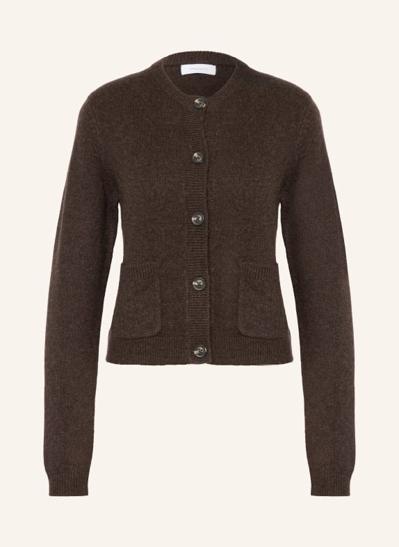 darling harbour Strickjacke aus Cashmere chocolate melange