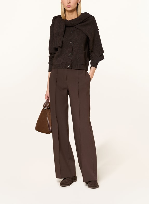 darling harbour Strickjacke aus Cashmere chocolate melange