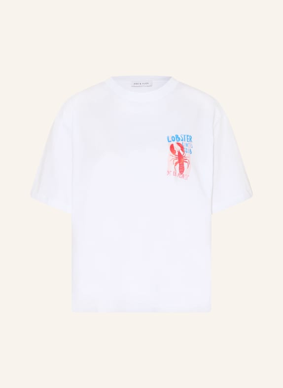 MRS & HUGS T-Shirt WEISS / ROT / BLAU