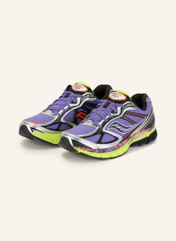 saucony Baskets PROGRID GUIDE 7 LILAS / ARGENT / ORANGE