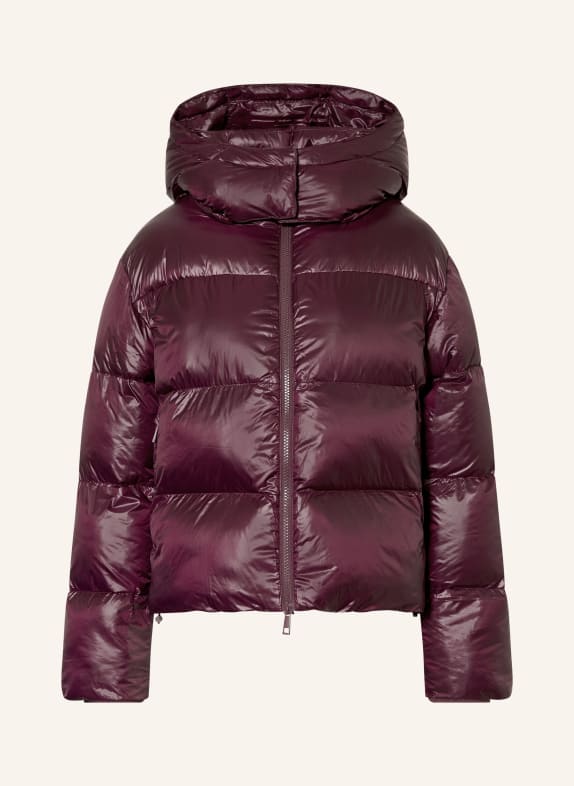 darling harbour Quilted jacket with removable hood BORDEAUX
