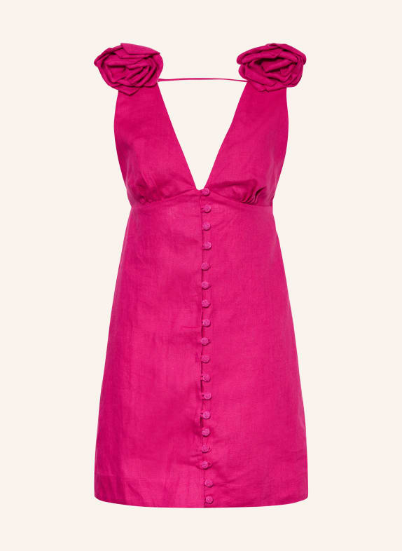 FARM RIO Linen dress PINK