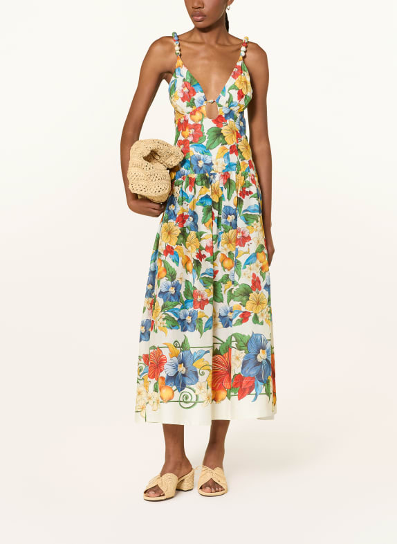 FARM RIO Jurk met strass-steentjes GROEN / BLAUW / WIT