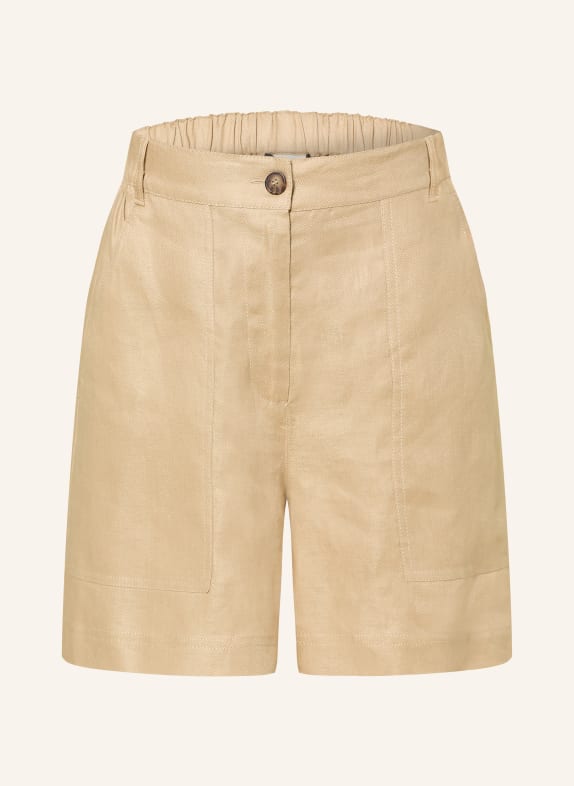 WEEKEND Max Mara Linen Shorts IVELETTA CAMEL