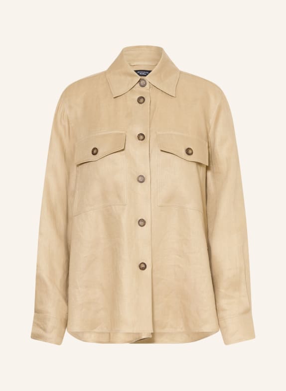 WEEKEND Max Mara POMPOSA linen shirt CAMEL