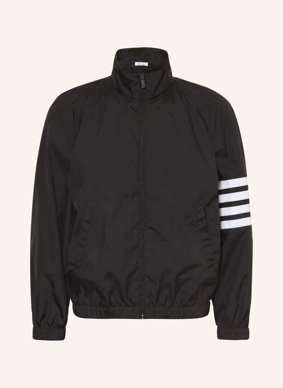 THOM BROWNE. Trainingsjacke SCHWARZ / WEISS