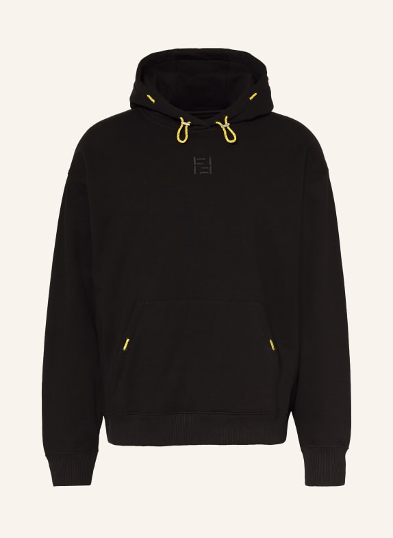 FENDI Hoodie SCHWARZ / NEONGELB
