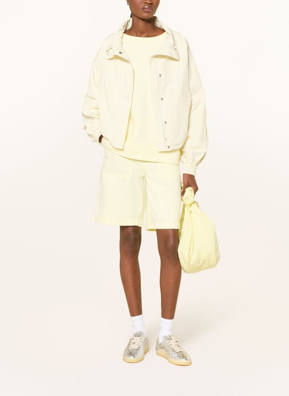 ELBSAND ZOEY-sweatshirt met 3/4-mouwen LICHTGEEL