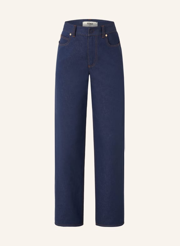 FENDI Wide Leg Jeans F0QB0 NAVY