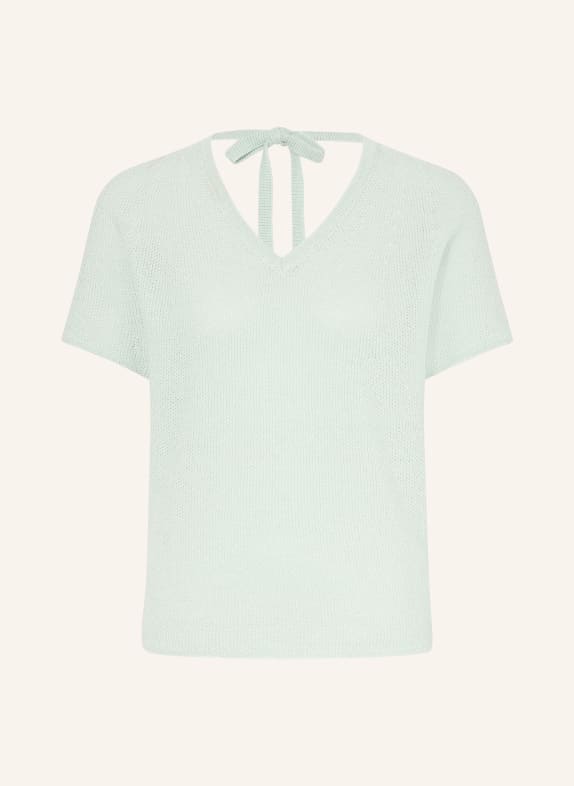 Rich & Royal pletené tričko MÁTOVÁ / STŘÍBRNÁ