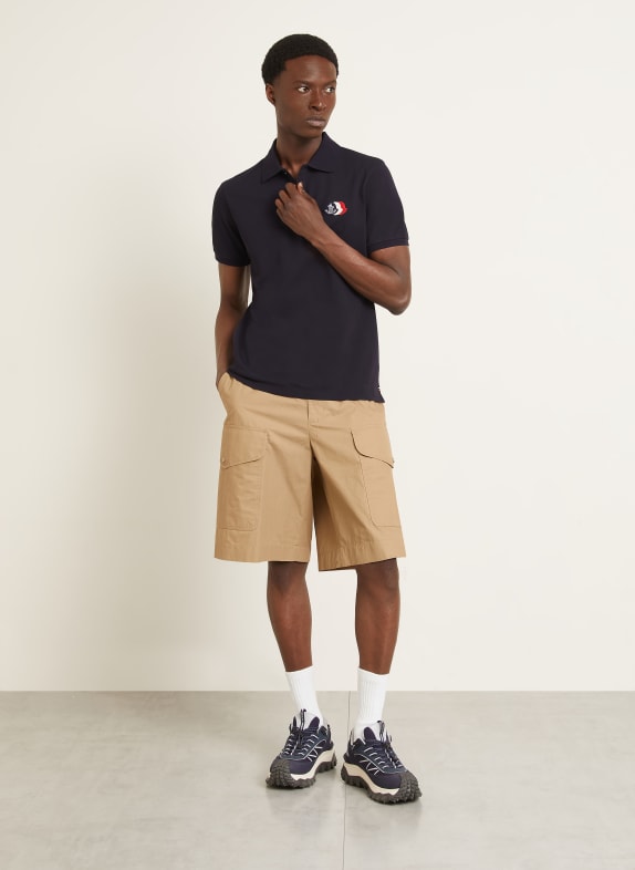 MONCLER Piqué-poloshirt DONKERBLAUW