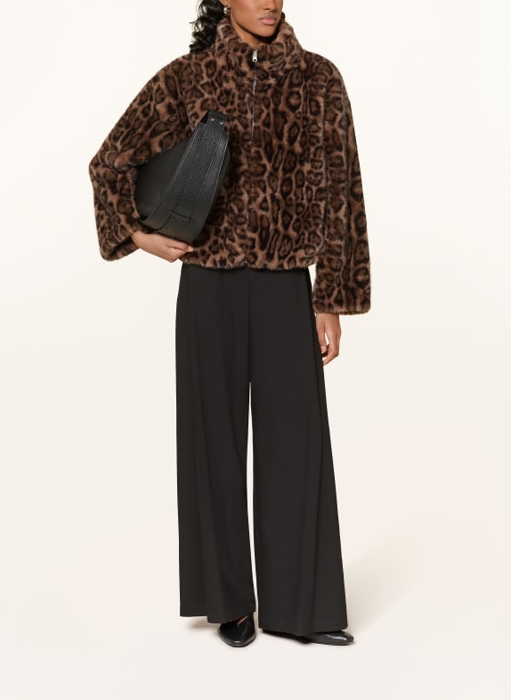 darling harbour Kunstfell-Jacke BROWN