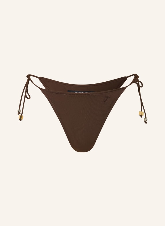 JACQUEMUS Triangel-Bikini-Hose LE BAS DE PLAGE DUNKELBRAUN