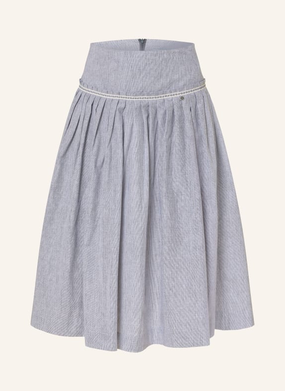 ROCKMACHERIN WEISSACH Skirt with Linen BLUE / WHITE