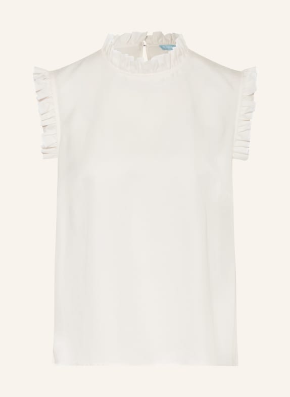 ROCKMACHERIN Traditional blouse with ruffles WHITE