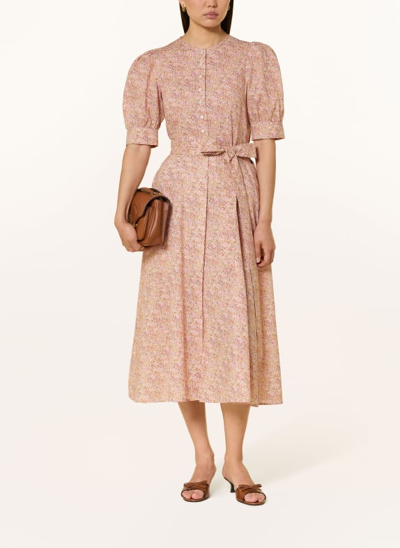 ROCKMACHERIN Sukienka TULIPA ŁOSOSIOWY / MOCNORÓŻOWY / CZERWONY