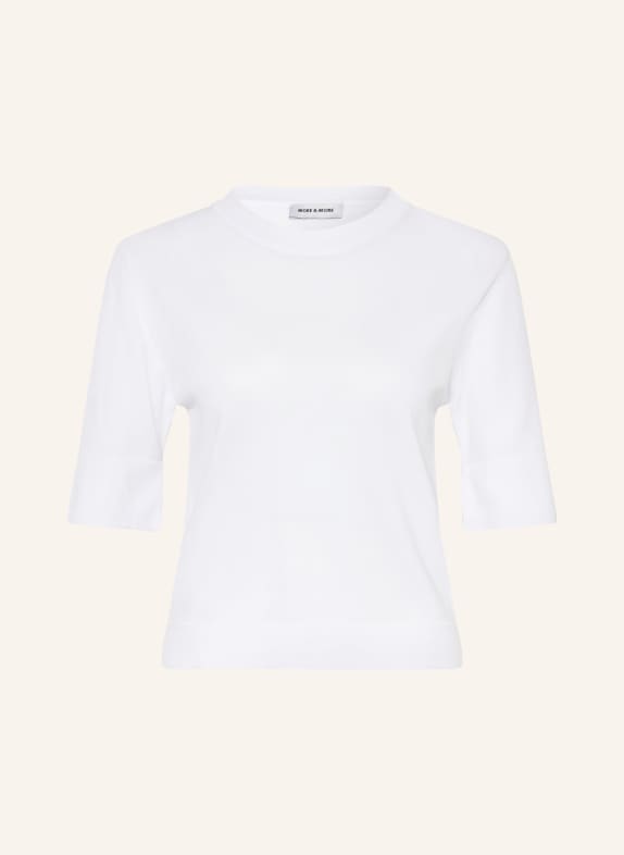 MORE & MORE Strickshirt WEISS