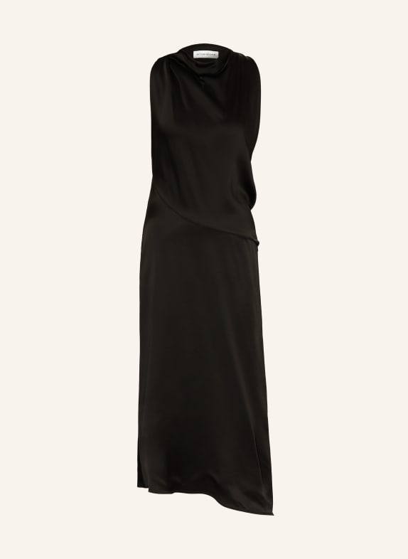 VICTORIA BECKHAM koktejlové šaty ČERNÁ