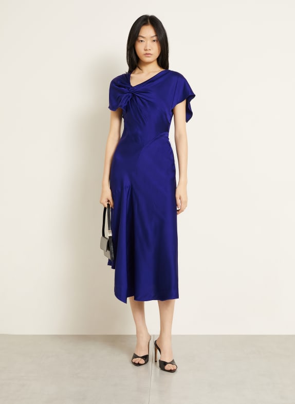 VICTORIA BECKHAM Robe de cocktail en satin BLEU