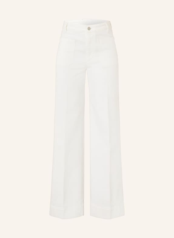 VICTORIA BECKHAM ALINA Flared Jeans 8845 WASHED WHITE