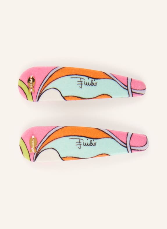 PUCCI 2er-Set Haarspangen PINK / ORANGE / TÜRKIS