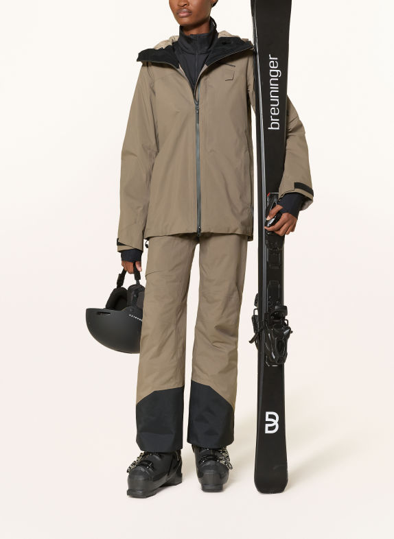 Peak Performance Lyžařská bunda ALPINE GORE-TEX INSULATED SVĚTLE HNĚDÁ