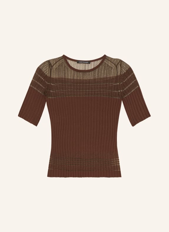 LUISA CERANO T-shirt BRUIN / ZWART