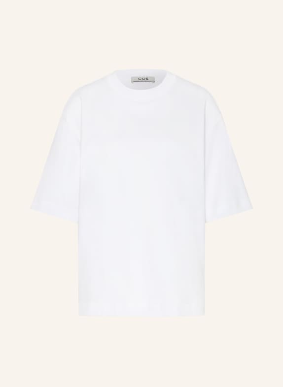 COS T-shirt oversize à manches 3/4 BLANC