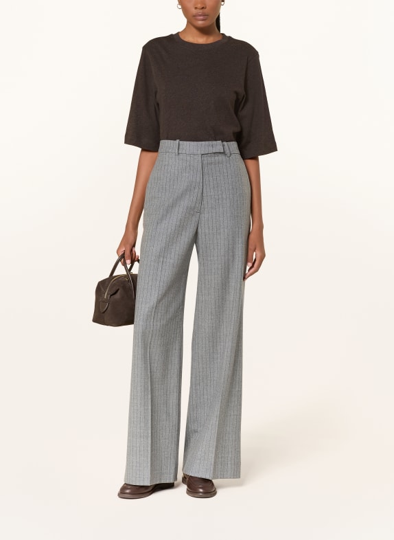COS Shirt met 3/4-mouwen MARRON FONCÉ