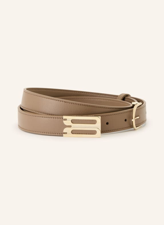 VICTORIA BECKHAM Leren riem GRIJS / GOUD