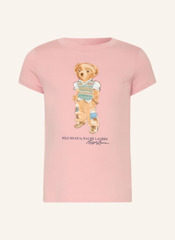 POLO RALPH LAUREN T-shirt ROSÉ / COGNAC / MENTHE