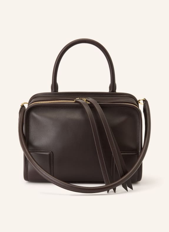 LOEWE Torba na ramię AMAZONA 180 SMALL CIEMNOBRĄZOWY / ZŁOTY