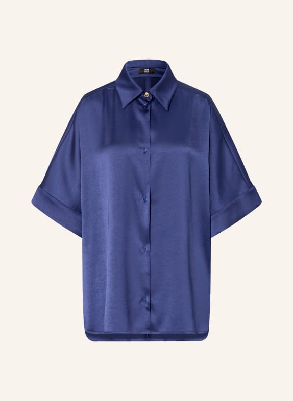 RIANI Oversized-Hemdbluse aus Satin BLAU
