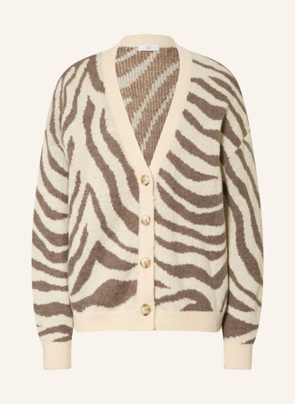 RIANI Strickjacke mit Alpaka ECRU / TAUPE