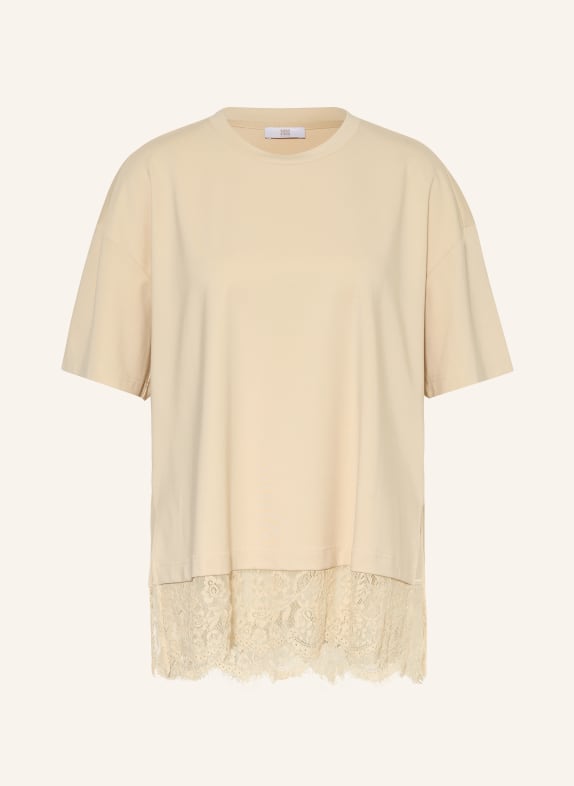 RIANI T-Shirt mit Spitze BEIGE