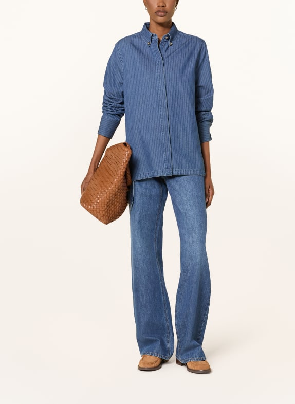 RIANI spijkerblouse DONKERBLAUW / BLAUW