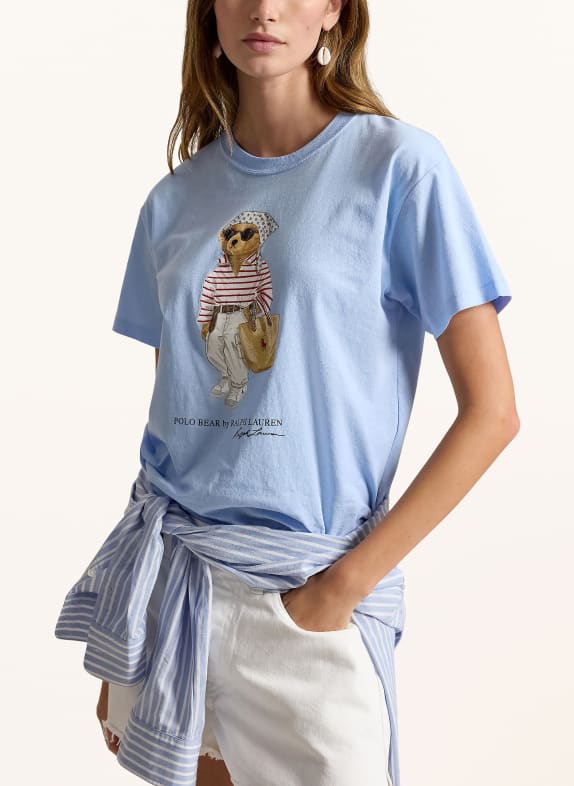 POLO RALPH LAUREN T-shirt BLEU CLAIR
