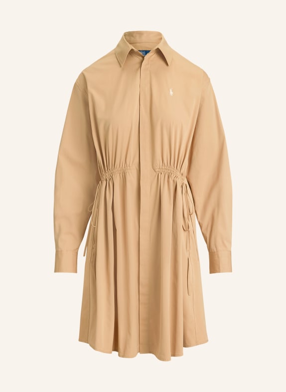 POLO RALPH LAUREN Hemdblusenkleid CAMEL
