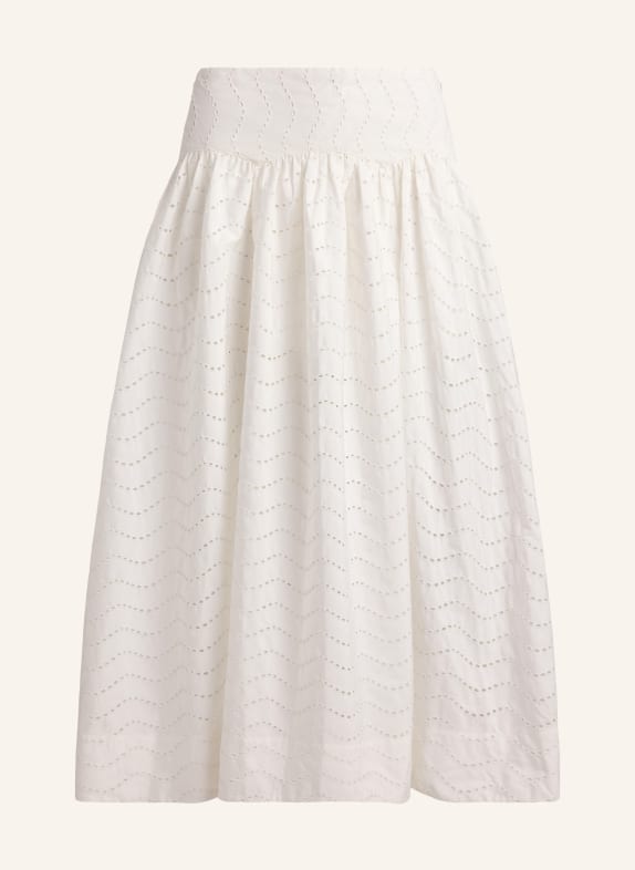 POLO RALPH LAUREN Jupe en dentelle ajourée BLANC