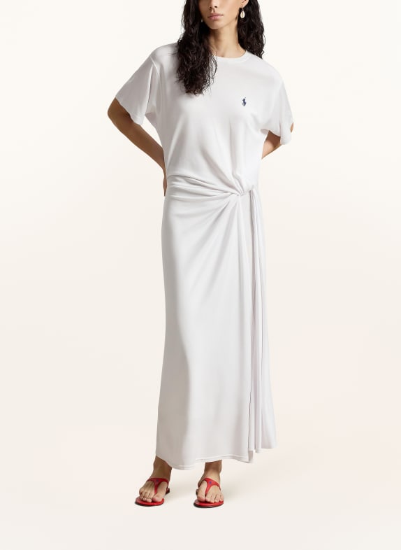 POLO RALPH LAUREN robe en jersey BLANC