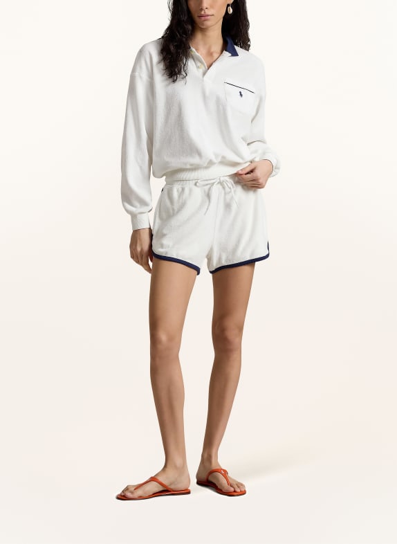 POLO RALPH LAUREN Szorty frotte BIAŁY