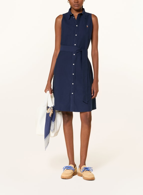 POLO RALPH LAUREN Hemdblusenkleid DUNKELBLAU
