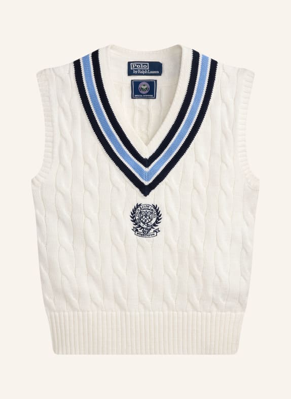 POLO RALPH LAUREN Vestjes WIT / LICHTBLAUW / DONKERBLAUW
