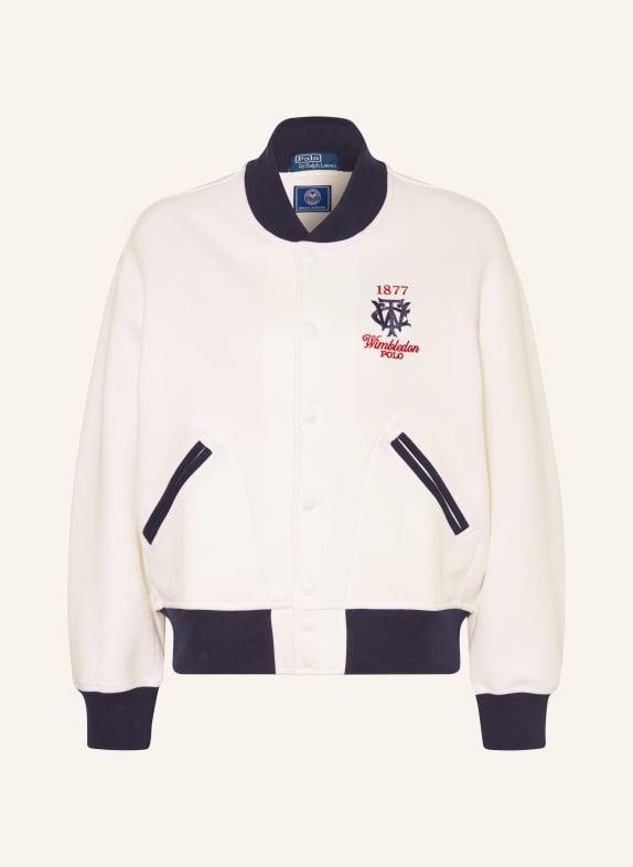 POLO RALPH LAUREN College-Jacke CREME / DUNKELROT / DUNKELBLAU