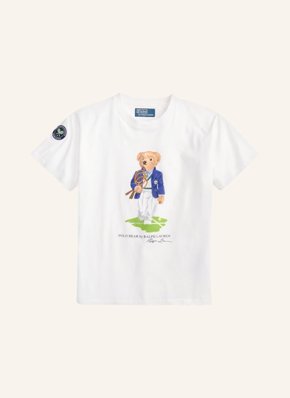 POLO RALPH LAUREN Tričko BÍLÁ / ZELENÁ / MODRÁ