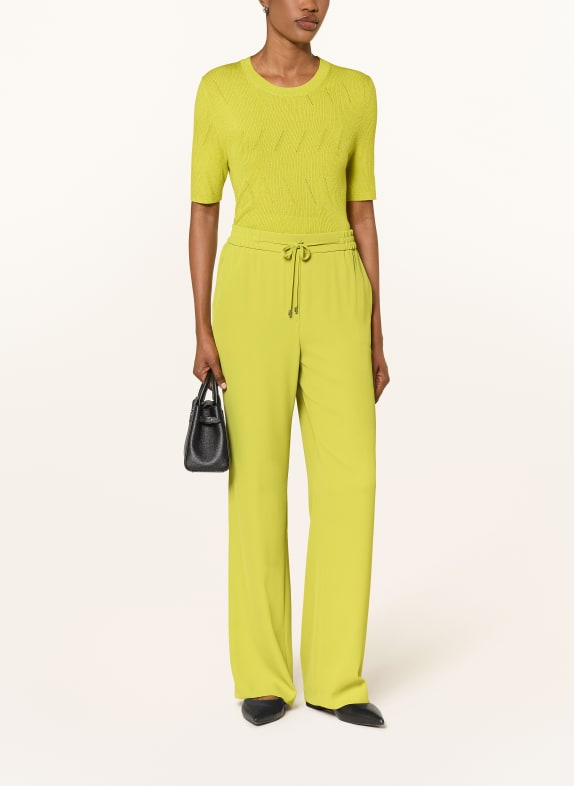 MARC CAIN Strickshirt mit Glitzergarn 513 apple green new
