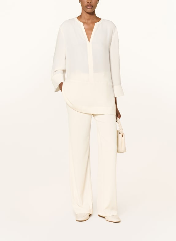 MARC CAIN Oversized blouse met 3/4-mouwen 112 bright ecru