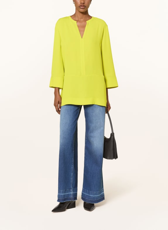 MARC CAIN Oversized blouse met 3/4-mouwen 513 apple green new